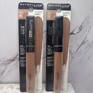 Maybelline Fit Me Liquid Concealer 35 Deep Foncé Light-Medium Clair Set Of 2 NEW